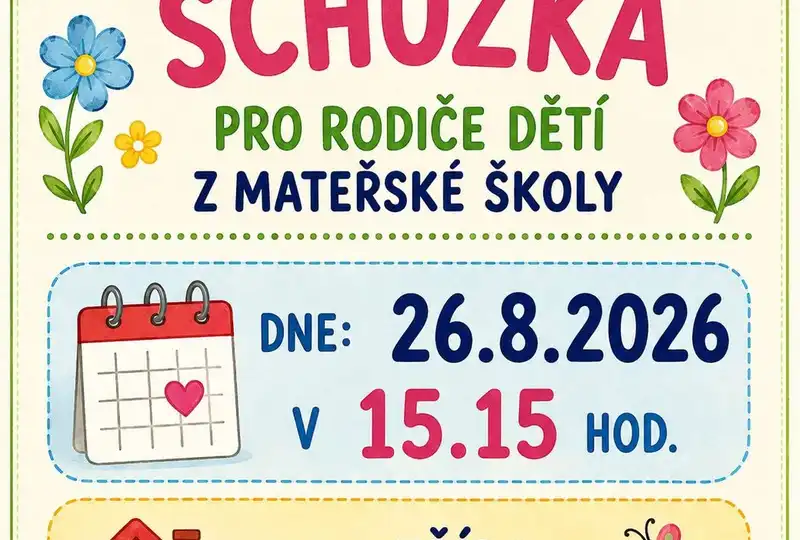 Informační schůzka rodičů MŠ 