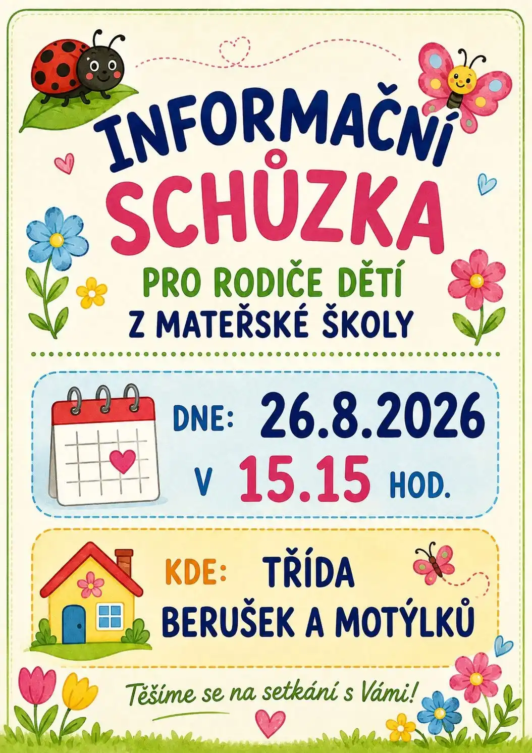 Informační schůzka rodičů MŠ 